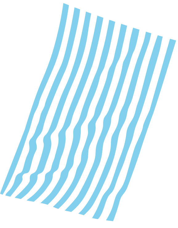 Illustration bleu rayé