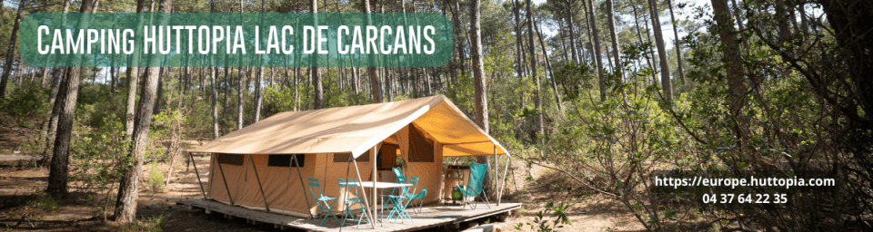 Bandeau promotion Camping Huttopia Carcans