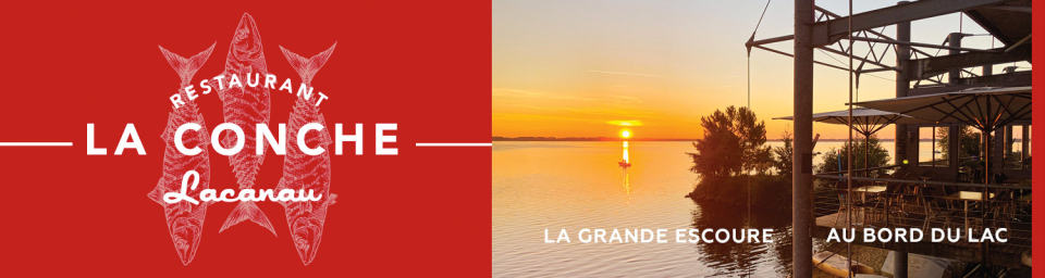 Bandeau promotion Restaurant La Conche Lacanau